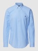 Polo Ralph Lauren Slim fit vrijetijdsoverhemd met vichy-ruit Lichtblauw