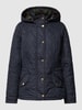 Barbour Gewatteerd jack met afneembare capuchon, model 'MILLFIRE' Marineblauw