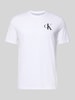 Calvin Klein Jeans T-shirt met labelprint Wit