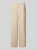 B.Young Leinenhose in unifarbenem Design Beige