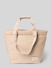 STUDIO BERLIN Shopper met logopatch, model 'Prenzlau' Zand