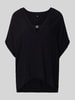 BOSS Loose Fit Tunika aus reiner Viskose Modell 'DOUBLE B' Black