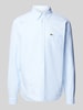 Lacoste Regular Fit Freizeithemd mit Logo-Patch Hellblau