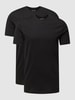 HECHTER PARIS T-Shirt mit V-Ausschnitt Black