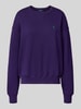 Polo Ralph Lauren Sweatshirt mit überschnittenen Schultern und Label-Stitching Purple
