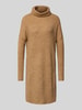 Only Loose Fit Strickkleid mit Woll-Anteil Modell 'JANA' Sand Melange