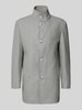 Strellson Regular fit lange jas met opstaande kraag, model 'Finchley' Zilver
