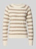 Vero Moda Regular fit gebreide pullover met raglanmouwen, model 'DOFFY' Beige