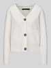 VERO MODA Oversized Strickjacke mit Woll-Anteil Modell 'BOOM' Ecru