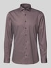 OLYMP No. Six Super Slim Fit Businesshemd aus Baumwoll-Mix Rot