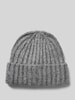 Pieces Beanie mit breitem Umschlag Graphit