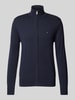 Tommy Hilfiger Strickjacke mit Logo-Stitching Modell 'ESSENTIAL' Marine