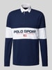 Polo Sport Classic Fit Poloshirt mit Label-Print Dunkelblau