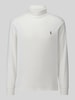 Polo Ralph Lauren sweter z golfem o kroju regular fit z czystej bawełny Biały