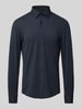 BOSS Slim Fit Business-Hemd mit Kentkragen Modell 'Hank' Marine