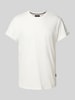 Replay T-Shirt mit Label-Stitching Offwhite