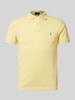 Polo Ralph Lauren Poloshirt mit Label-Stitching Dunkelgelb