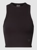 Guess Activewear Tanktop mit Feinripp Modell 'EDIE' Schwarz