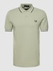 Fred Perry Poloshirt met geborduurd logo, model 'FRED' Mint