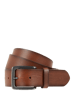 Tom Tailor Leren riem met doornsluiting, model 'Scott'  Cognac