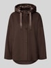 COMMA Jacke mit Kapuze Dunkelbraun