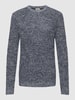 Esprit Strickpullover mit Strukturmuster Marineblau