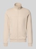 s.Oliver RED LABEL Regular Fit Sweatjacke aus Baumwoll-Mix Beige