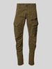 PME Legend Slim Fit Hose aus Baumwoll-Mix in Cargo-Optik Oliv