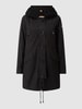 Blonde No. 8 Parka met uitneembare voering van teddybont, model 'Creek 310' Zwart