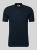 Drykorn Slim Fit Poloshirt mit Strukturmuster Modell 'TRITON' Dunkelblau
