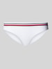 TOMMY HILFIGER Bikini Slip mit Logo-Tape Weiss