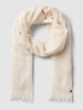 Fraas Schal mit Fransen Offwhite