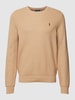 Polo Ralph Lauren Strickpullover mit Label-Stitching Camel meliert