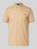 Polo Ralph Lauren Regular Fit Poloshirt mit Label-Stitching Beige