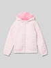s.Oliver RED LABEL Regular fit gewatteerd jack met gequilt hart Roze