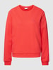 Saint Tropez Sweatshirt met motiefstitching, model 'Tess' Rood