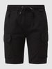 Alpha Industries Cargoshorts mit elastischem Bund Black