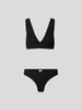 Sorbet Island Bikini in Bouclé-Optik Black