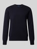 HUGO Blue Regular Fit Pullover aus Baumwoll-Mix Modell 'San Celio-C' Dunkelblau