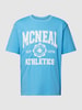 MCNEAL T-shirt met labeldetails Blauw
