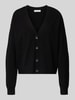 Christian Berg Woman Cardigan mit überschnittenen Schultern Black