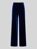 Christian Berg Woman Selection Straight Leg Samthose mit elastischem Bund Blau