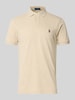 Polo Ralph Lauren Poloshirt met labelstitching Zand