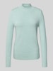 Christian Berg Woman Sweter z dzianiny ze stójką Jasnoturkusowy melanż