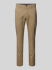 Tommy Hilfiger Slim Fit Chino mit Knopf- und Reißverschluss Modell 'BLEECKER' Khaki