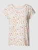 Esprit T-shirt met gebloemd motief Offwhite