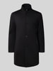 MCNEAL Regular fit lange jas met opstaande kraag Zwart