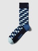 Happy Socks Sokken met all-over motief, model 'FILLED OPTIC' Blauw