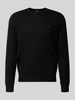 Polo Ralph Lauren Regular Fit Pullover aus reiner Wolle Black
