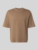 Selected Relaxed Fit T-Shirt aus reiner Baumwolle Modell 'ASPEN' Schoko